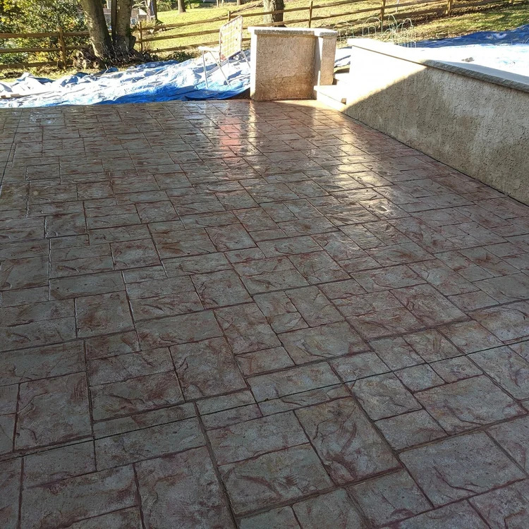 DiGiacomo Construction completed Stamped Concrete project 2